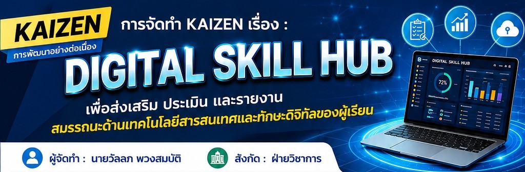 Digital Skill Hub สมรรถนะด้านเทคโนโลยีสารสนเทศและทักษะดิจิทัลของผู้เรียน